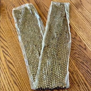 Women’s Rachel Weissman Gold Sequin Sash